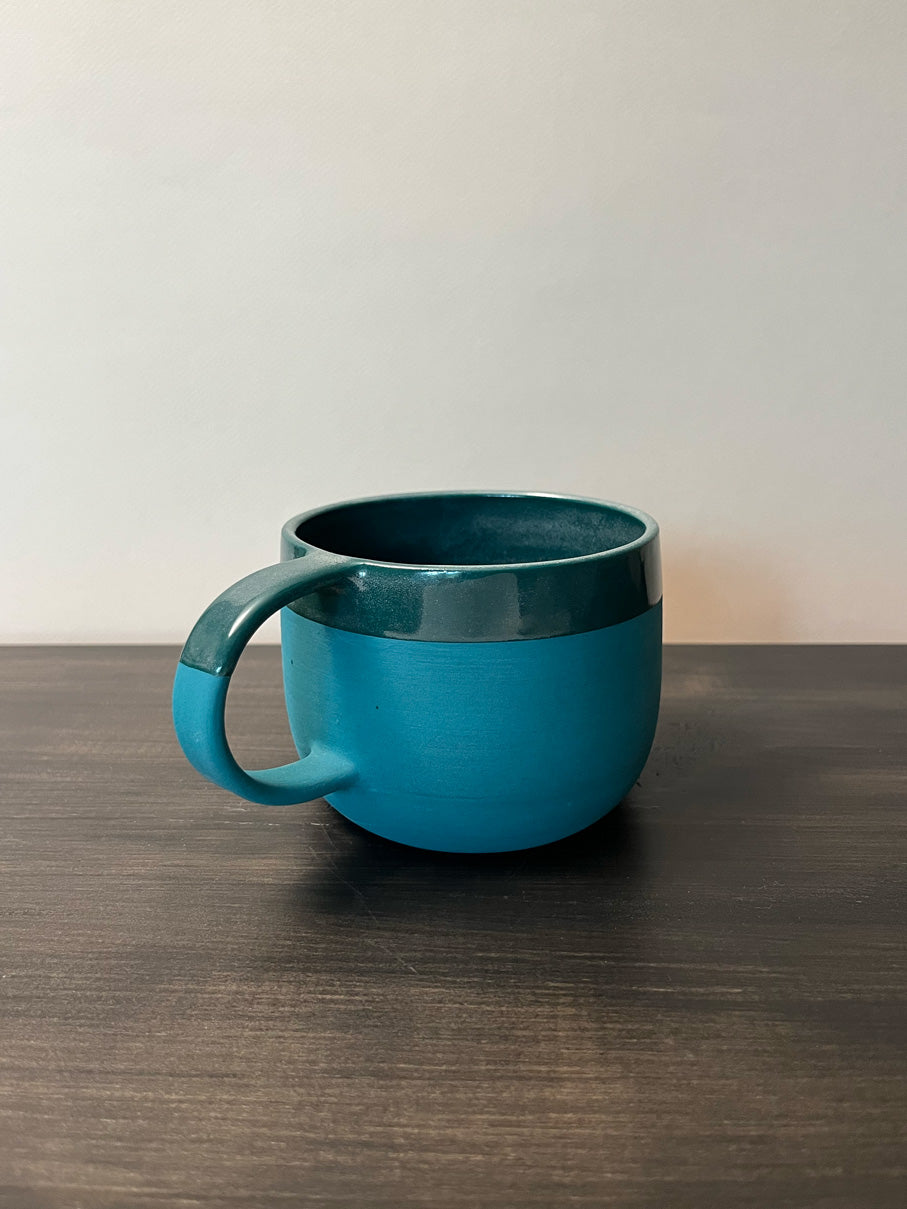 Misfit Phthalo Rounded Mug