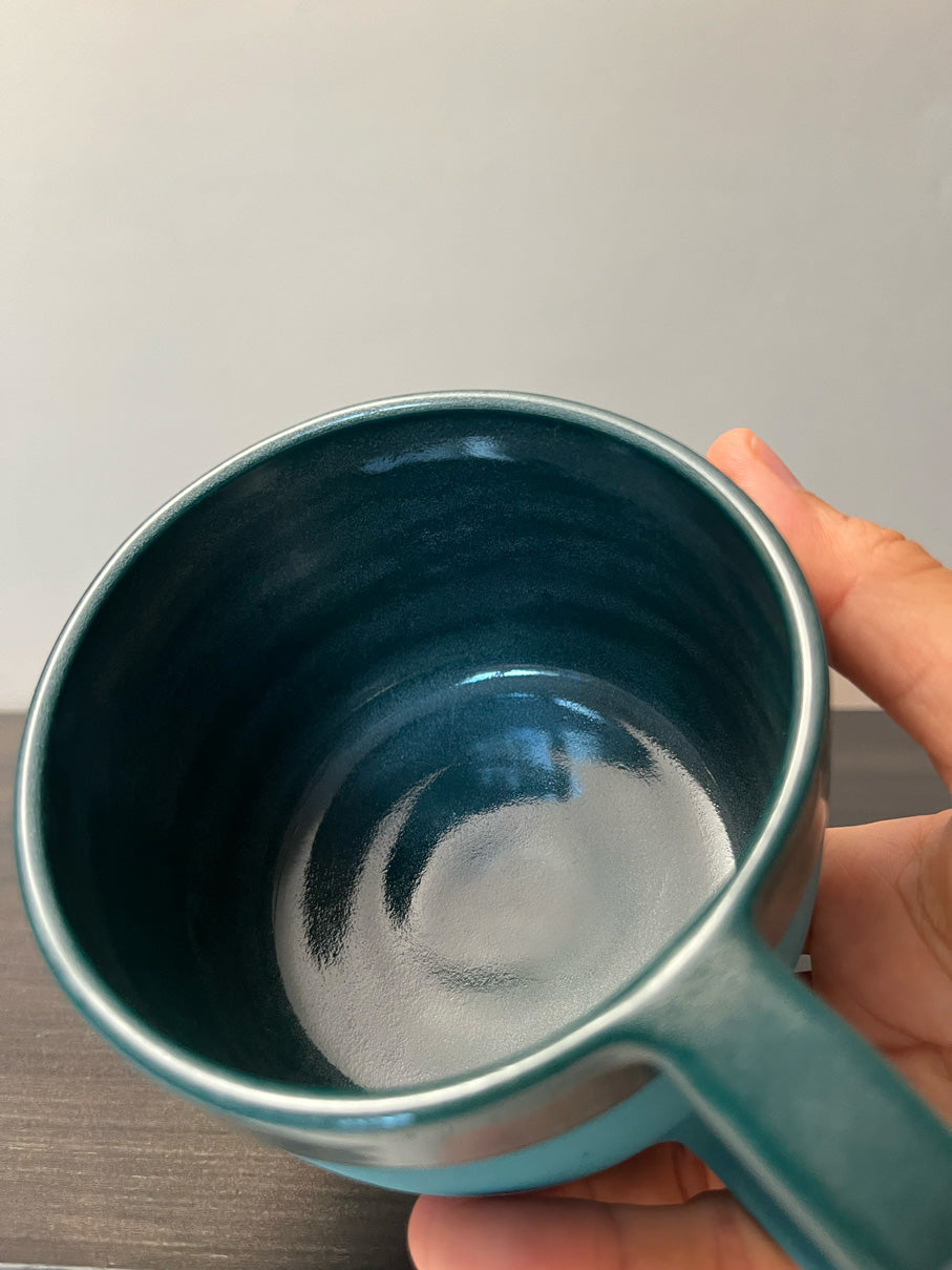 Misfit Phthalo Rounded Mug