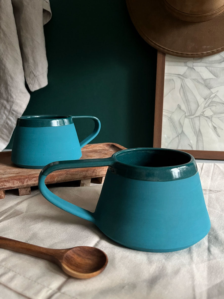 Phthalo Angled Mug