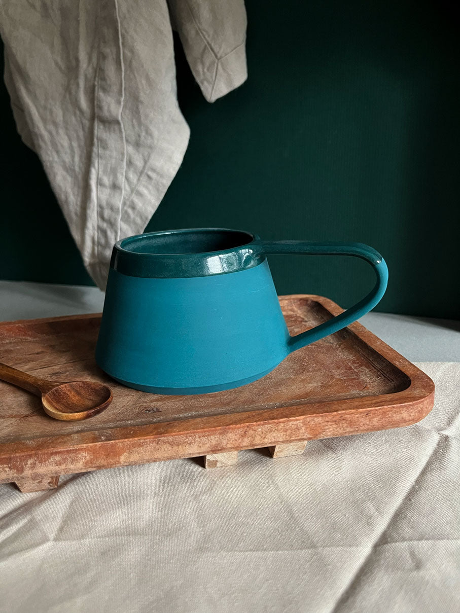 Phthalo Angled Mug