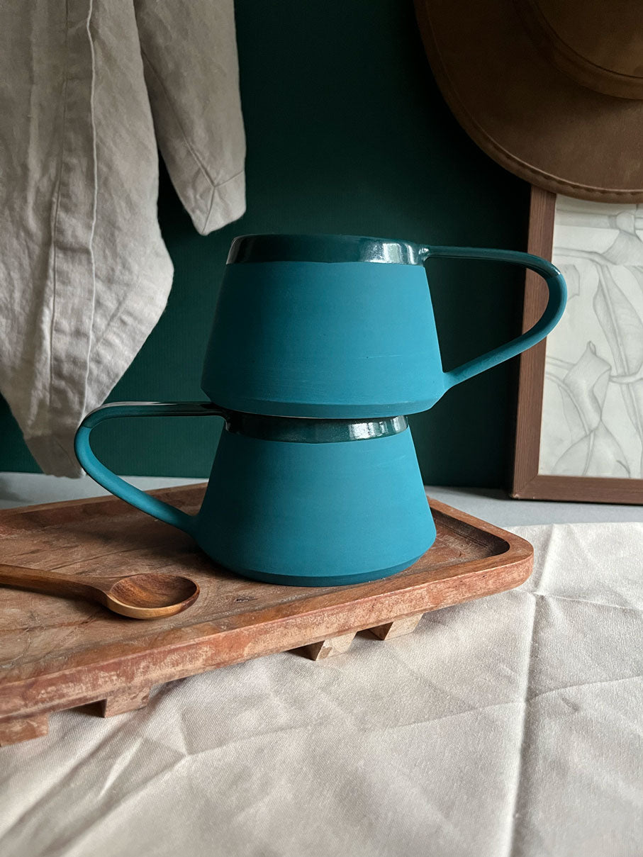 Phthalo Angled Mug